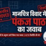 मानचित्र प्रकरण में नया मोड़, CCTV रिकॉर्डिंग सुरक्षित कराने की उठाई मांग, खसरा नंबर फर उठे सवाल